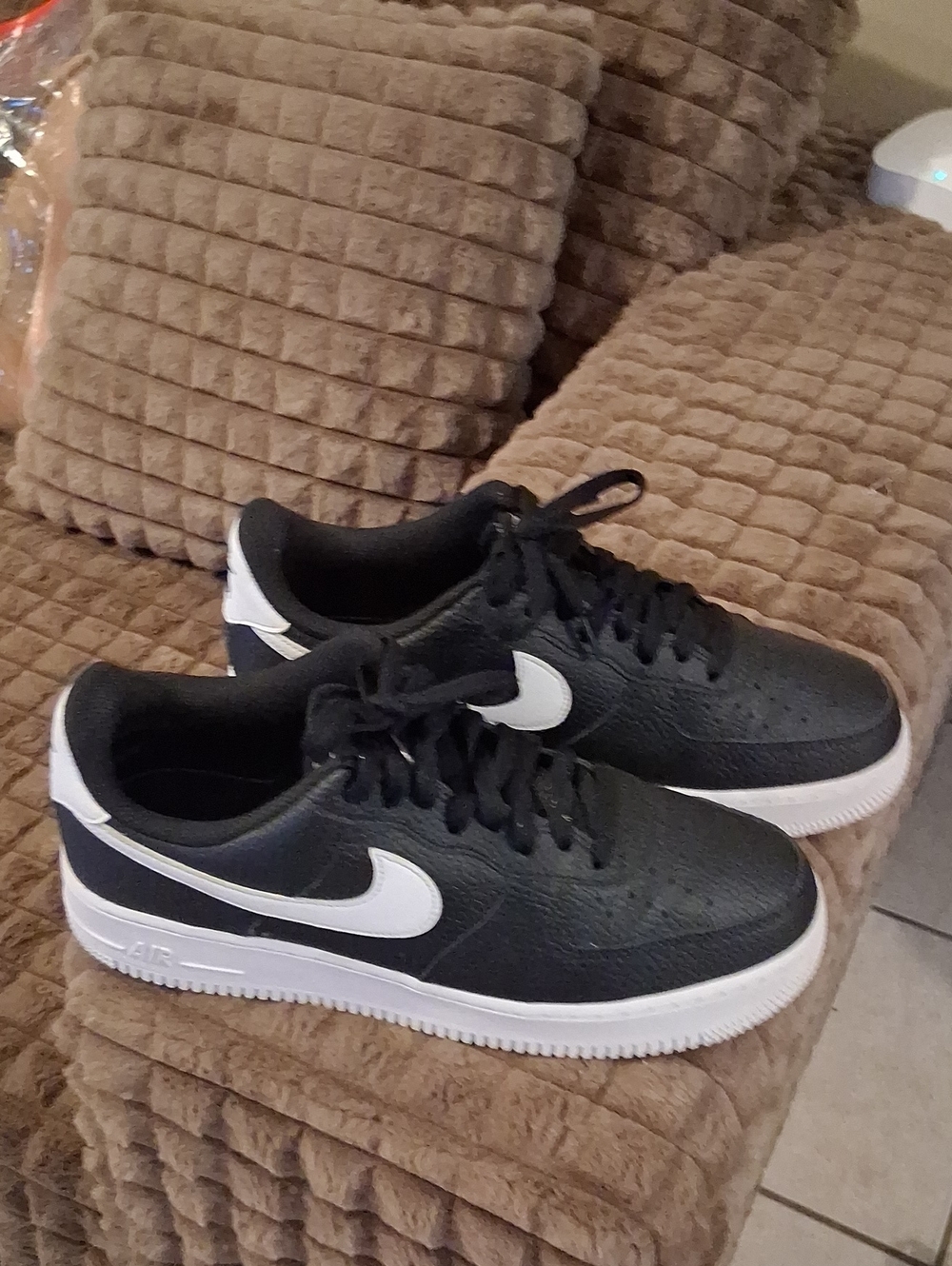 Nike Black with White Swoosh Low-Top Sneakers